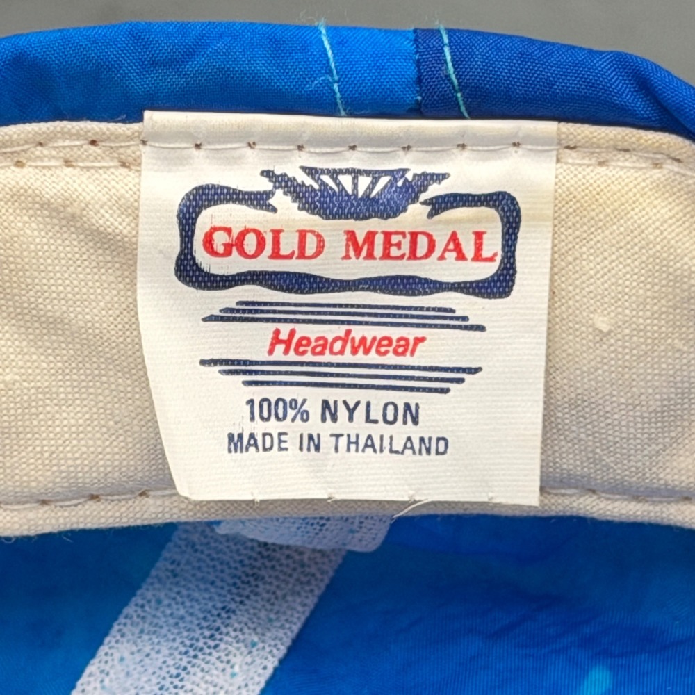 Vintage 90s Camel Smooth Character Joe Camel Blue Tie Die Nylon Snapback Hat - Picture 9 of 9